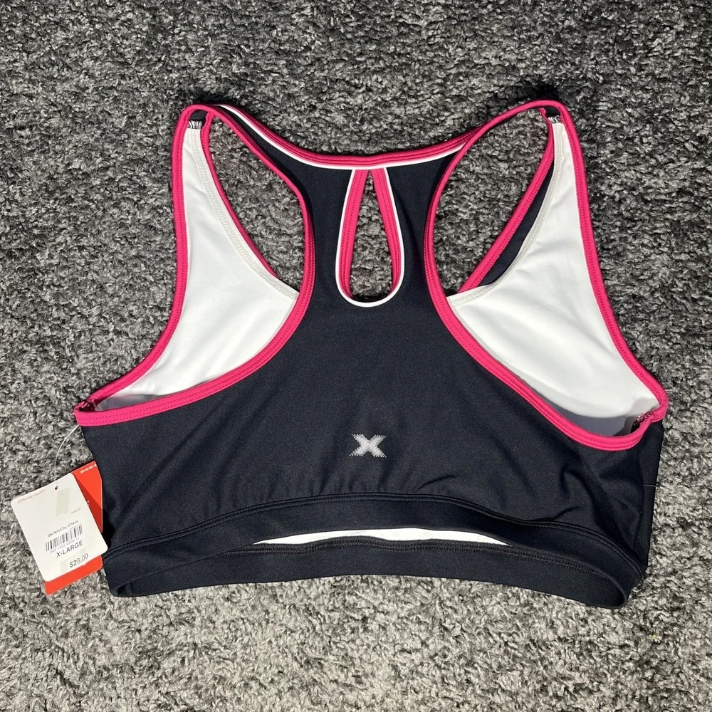 NWT‎ Xersion size XL pink quick dri medium support sports bra womens